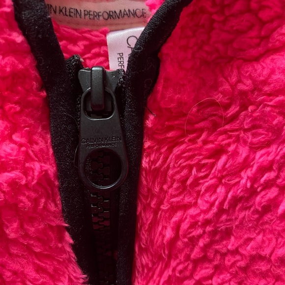 Calvin Klein Cozy Pink Sherpa Hoodie - Picture 6 of 11